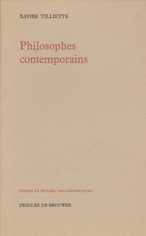 Philosophes contemporains : Gabriel Marcel, Maurice Merleau-Ponty, Karl Jaspers