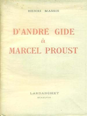 Image du vendeur pour D'Andre' Gide a' Marcel Proust mis en vente par Librodifaccia