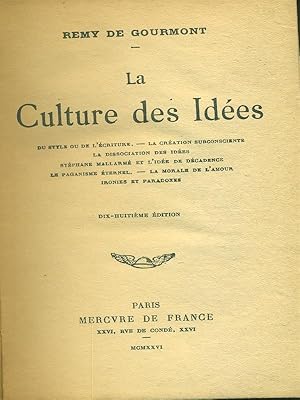 La culture des idees