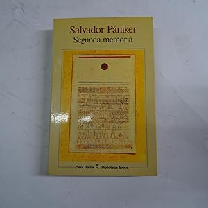 Imagen del vendedor de SEGUNDA MEMORIA. a la venta por Librera J. Cintas