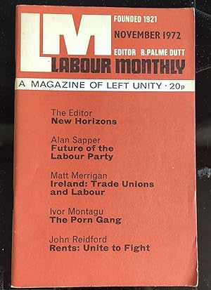 Imagen del vendedor de Labour Monthly A Magazine Of Left Unity November 1972 Vol.54 No.11 a la venta por Shore Books