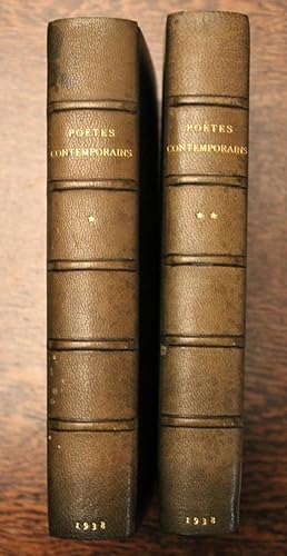 Poètes contemporains, anthologie. 2 volumes