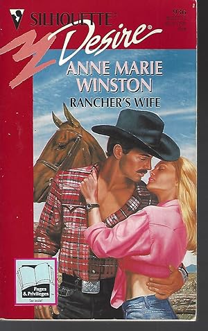 Image du vendeur pour Rancher's Wife (Silhouette Desire, No 936) mis en vente par Vada's Book Store
