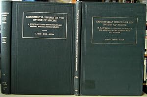 Experimental Studies on the Nature of Species. Volume 1 - Effect of Varied Environments on Wester...