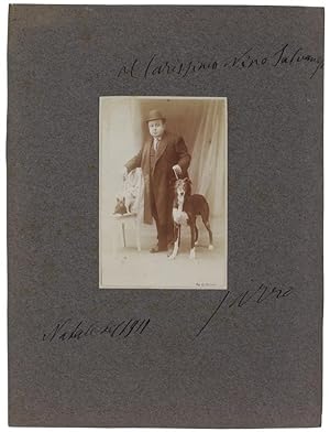 FOTO ORIGINALE DI JARRO (Giulio Piccini, 1849-1915) con autografo.: