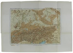 CARTE ORO-HYDROGRAPHIQUE DE L'EUROPE CENTRALE. Scala 1: 2000.: