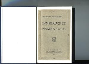 Bild des Verkufers fr Innsbrucker Namenbuch. zum Verkauf von Antiquariat Buchseite