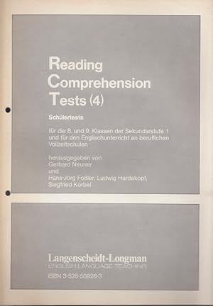 Reading comprehension tests (4) - Für die 8. und 9. Klassen der Sekundarstufe 1 und für den Engli...
