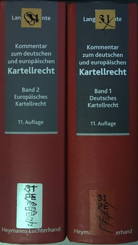Seller image for Kommentar zum deutschen und europischen Kartellrecht (2 Teilbnde) - Bd.1: Deutsches Kartellrecht/ Bd.2: Europisches Kartellrecht. for sale by books4less (Versandantiquariat Petra Gros GmbH & Co. KG)