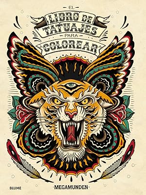 Bild des Verkufers fr Libro de tatuajes para colorear zum Verkauf von Imosver