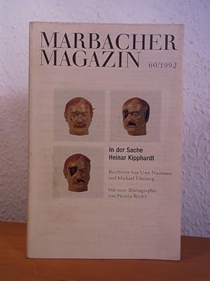 Bild des Verkufers fr Marbacher Magazin. Ausgabe 60 / 1992. Titel: In der Sache Heinar Kipphardt zum Verkauf von Antiquariat Weber