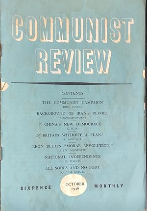 Image du vendeur pour Communist Review October 1946 mis en vente par Shore Books