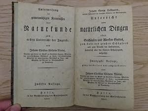 Seller image for Johann Georg Hoffmanns, weiland Inspectors der deutschen Schulen des Waisenhauses, Unterricht von natrlichen Dingen oder Geschpfen und Werken Gottes, zum Lobe des Groen Schpfers und zum Dienste der Unstudirten, sonderlich aber der kleinen Schuljugend, aufgesetzt. 20. Aufl. Halle, Buchhandlung des Waisenhauses, 1822. X, 300 S. Kl.-8. Pp. d. Zt. (etwas beschabt u. bestoen). for sale by Antiquariat Daniel Schramm e.K.