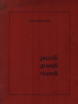 Bild des Verkufers fr Piccoli grandi ricordi zum Verkauf von Librodifaccia