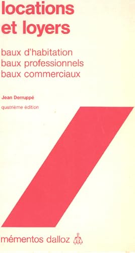 Seller image for Locations et loyers / baux d'habitation baux professionnels baux commerciaux for sale by librairie philippe arnaiz