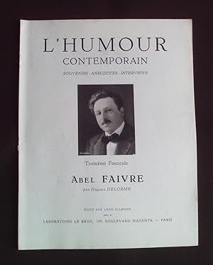 Seller image for L'humour contemporain - Fascicule 3 for sale by Librairie Ancienne Zalc
