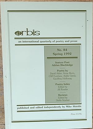 Seller image for Orbis : An International Quarterly of Poetry and Prose No.84 Spring 1992 for sale by Shore Books