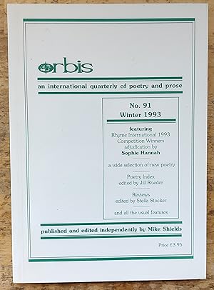 Seller image for Orbis : An International Quarterly of Poetry and Prose No.91 Winter 1993 for sale by Shore Books