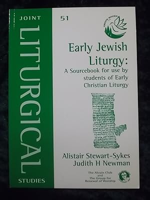 Image du vendeur pour EARLY JEWISH LITURGY: A SOURCEBOOK FOR USE BY STUDENTS OF EARLY CHRISTIAN LITURGY . JOINT LITURGICAL STUDIES SERIES NO.51 mis en vente par Gage Postal Books