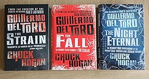 Imagen del vendedor de The Strain trilogy signed lined and dated first editions a la venta por Analecta Books
