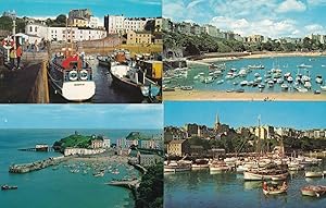Tenby Harbour Wales 4x 1970s Postcard s