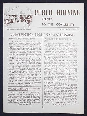 Public Housing Report to the Community July 1951, vol. 1 no. 5