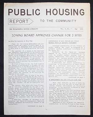Public Housing Report to the Community May 1951, vol. 1 no. 2