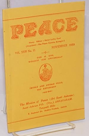 Peace. Vol. XXIV no. 11 (November 1959)