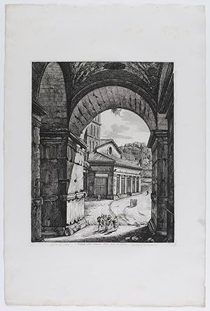 Bild des Verkufers fr Veduta dell  Interno dell Arco di Giano. zum Verkauf von Galerie Joseph Fach GmbH