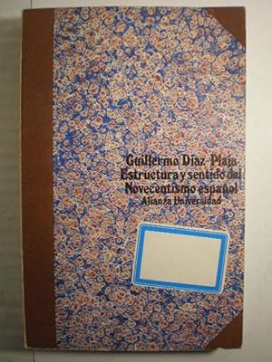 Seller image for Estructura y sentido del Novecentismo espaol for sale by Librera Antonio Azorn