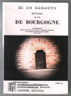 Seller image for Histoire des ducs de bourgogne (de la maison de valois 1364-1477 tome 3)) for sale by librairie philippe arnaiz