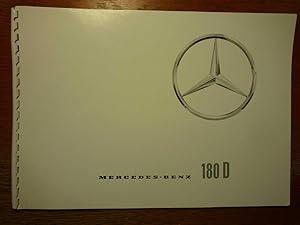 Mercedes-Benz 180 D Katalog - Drucknummer P 1209 759 wohl aus dem Jahre 1959 stammend.