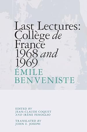 Image du vendeur pour Last Lectures : College De France, 1968 and 1969 mis en vente par GreatBookPrices