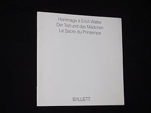 Bild des Verkufers fr Programmheft Deutsche Oper am Rhein 1993/94. Zweiteiliger Ballettabend HOMMAGE A ERICH WALTER. Choreografie: Erich Walter, Einstud.: Wolfgang Enck, Tilly Sffing, Ausstattung: Pet Halmen, Heinrich Wendel, Gnter Kappel. Mit Nadja Saidakowa, Falco Kapuste, Nathalie Leger, Jrg Mannes; Simona Noja, Katia Pagano, Irek Wisniewski, Mikkiko Arai zum Verkauf von Fast alles Theater! Antiquariat fr die darstellenden Knste