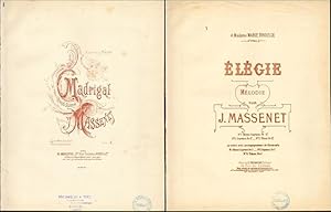 Immagine del venditore per Madrigal No. 1. Pour Mezzo-Soprano ou Baryton. venduto da Antiquariat A. Suelzen