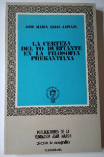 Seller image for La certeza del yo dubitante en la filosofa prekantiana. for sale by La Leona LibreRa