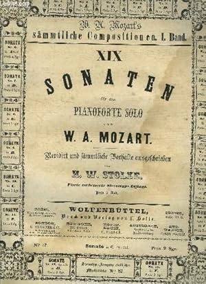 Imagen del vendedor de Sonate pour piano solo- Sonaten fur das pianoforte solo N17 sonate en C op.112 a la venta por Le-Livre