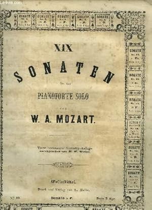 Image du vendeur pour Sonate pour piano solo- Sonaten fur das pianoforte solo N19 sonate en F mis en vente par Le-Livre