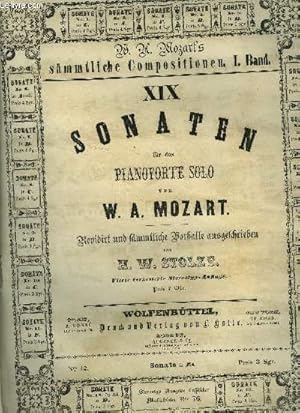 Image du vendeur pour Sonate pour piano solo- Sonaten fur das pianoforte solo N12 sonate en es mis en vente par Le-Livre