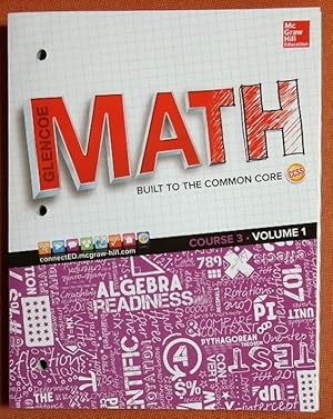 Imagen del vendedor de Glencoe Math, Course 3, Student Edition, Volume 1 (MATH APPLIC & CONN CRSE) a la venta por GuthrieBooks