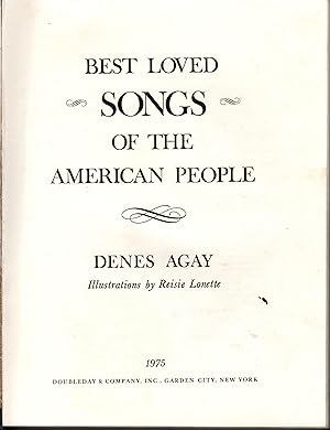 BEST LOVED SONGS OF THE AMERICAN PEOPLE