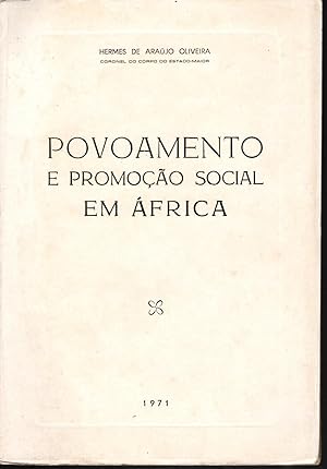 POVOAMENTO E PROMOÇÃO SOCIAL EM ÁFRICA