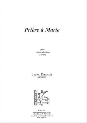 Seller image for prire  Marie ; pour violon et piano (1949) for sale by Chapitre.com : livres et presse ancienne