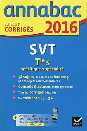 Annabac ; Svt ; Terminale S