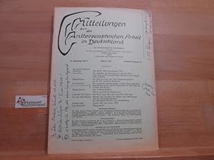 Mitteilungen aus der Anthroposophischen Bewegung in Deutschland Nr. 47 Ostern 1959