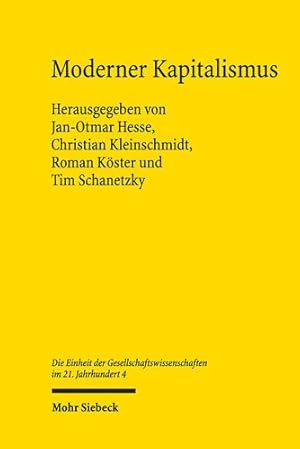 Seller image for Moderner Kapitalismus : Wirtschafts Und Unternehmenshistorische Beitrage -Language: german for sale by GreatBookPrices