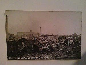 Lille. Frankreich. 1.Weltkrieg. Nach Explosion 11.06.1916. AK.