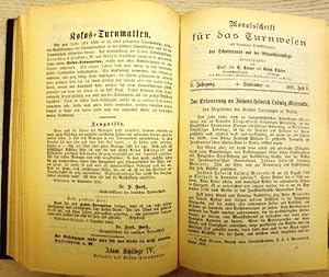 Monatsschrift für das Turnwesen (1891+1892). Mit besonderer Berücksichtigung des Schulturnens und...