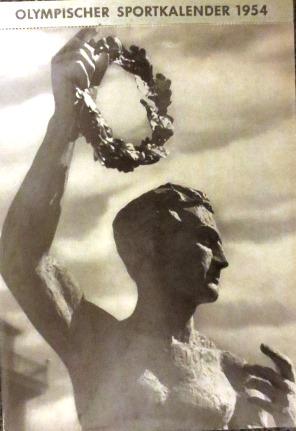 Imagen del vendedor de OLYMPISCHER SPORTKALENDER 1954. a la venta por Antiquariat Ursula Hartmann