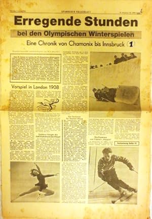 (Olympiade 1964) Eine Chronik von Chamonix bis Innsbruck. Zusammengestellt von Ossi Brucker. Zeit...